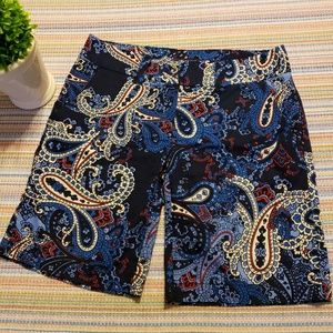 Tommy Hilfiger Navy Paisley Shorts 0